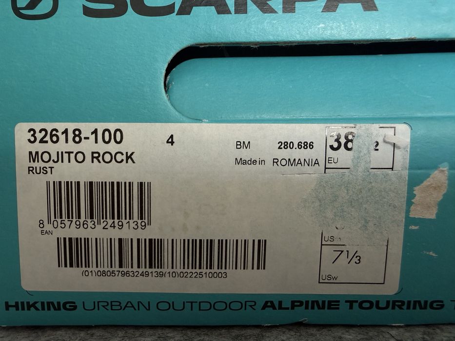 Damskie buty Scarpa MOJITO ROCK rozmiary 38,5 , 39
