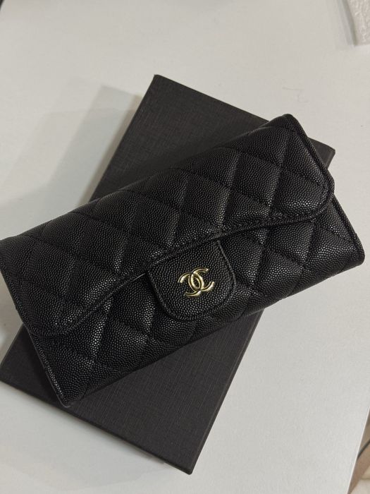 Чорний жіночий гаманець Шанель