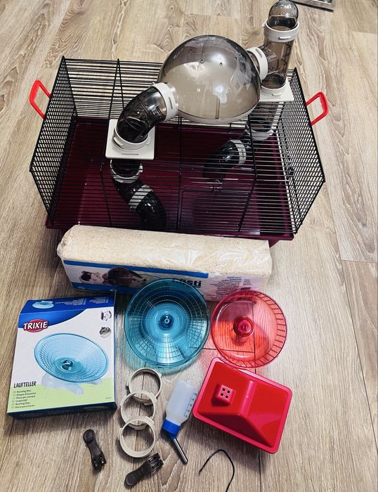 Klatka dla chomika, myszek zestaw używana