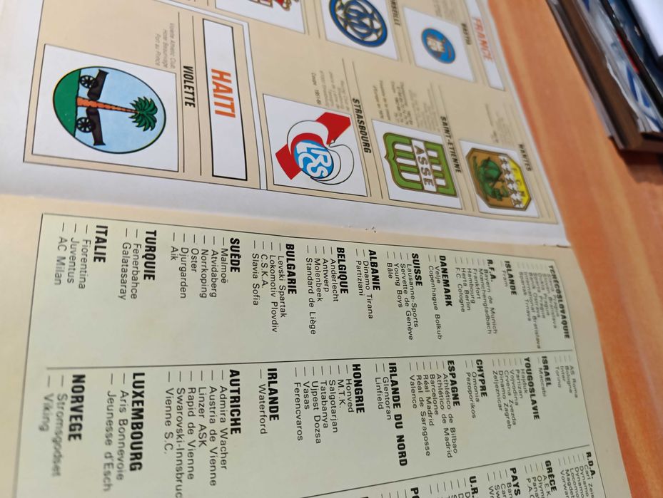 Álbum Futebol Os brasões dos 168 maiores Clubes do Mundo desde 1925