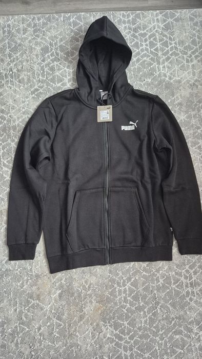 толстовка худі Puma Essentials Full-Zip Logo Men's