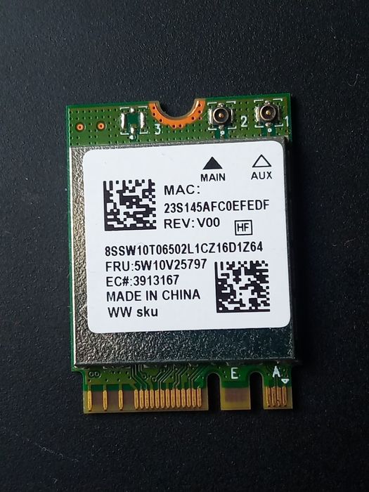 Модуль Wi-fi 6 Realtek RTL8852AE: 300 грн. - Інші запчастини для ...