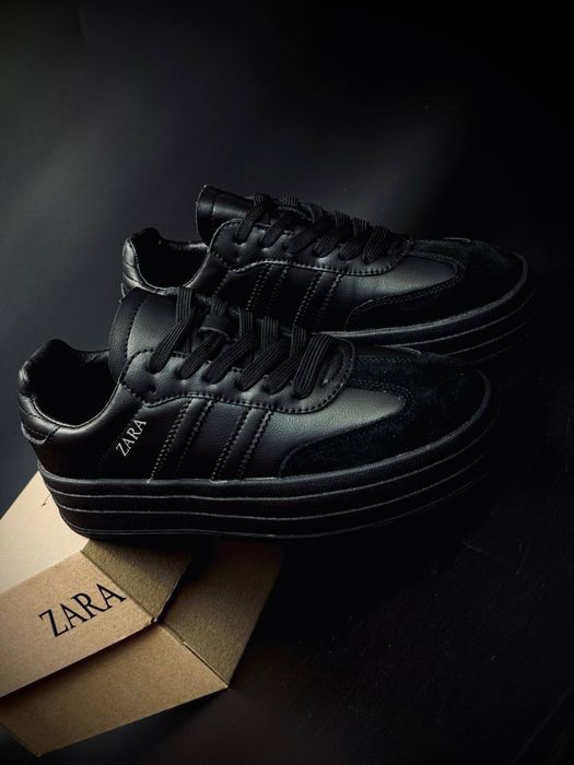 Черные женские красовки весна/Zara женские/зара кеды кросовки zara