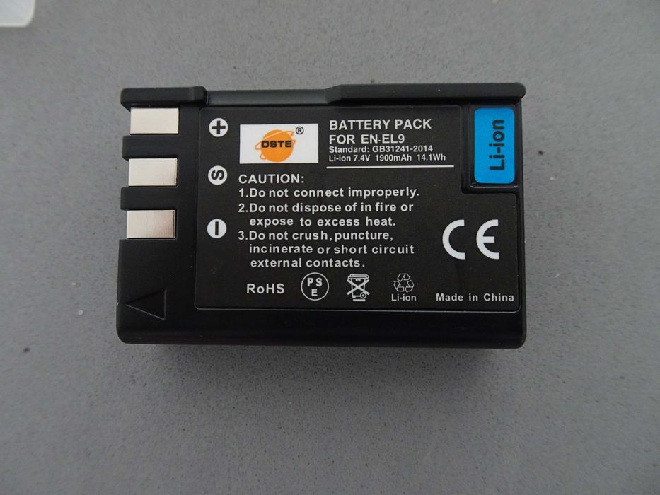 Bateria DSTE For ENEL 9-H Battery Pack EN-EL 9