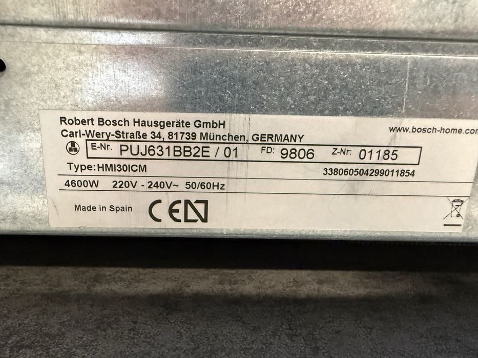 Placa indução Bosch