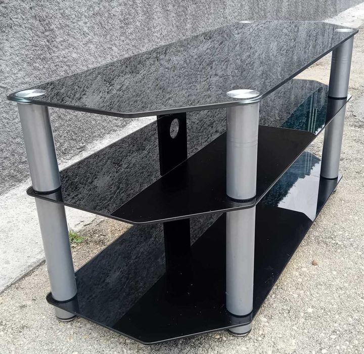 Mesa tv em vidro