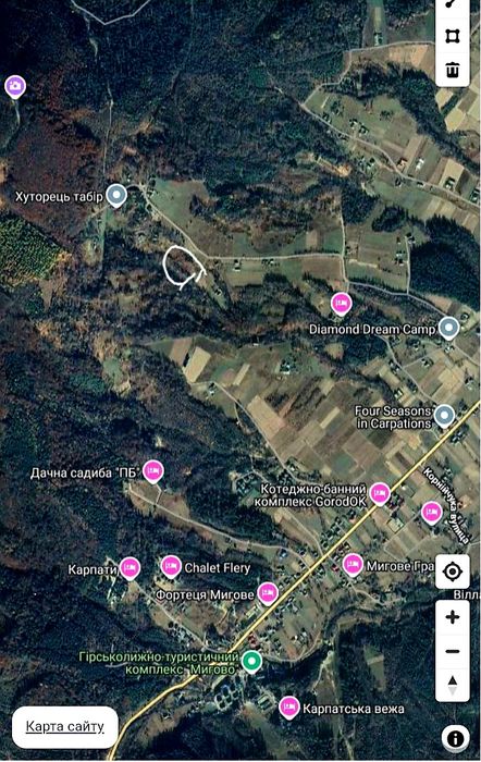 Продається земельна ділянка   с.Мигово