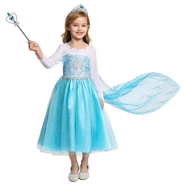Sukienka Elsa Kraina Lodu kostium balowy Frozen 140