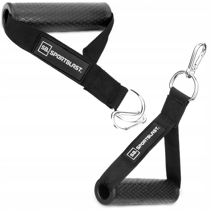 UCHWYT do wyciągu górnego dolnego atlasu taśm z karabińczykiem Ł