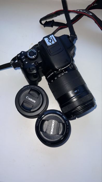 Фотоапарат Canon EOS 650D+комплект з трьох обʼєктивів