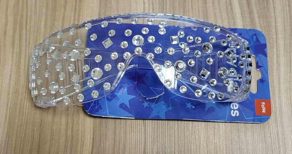 Okulary imprezowe DIAMENTOWE na bal, przebranie, strój/240