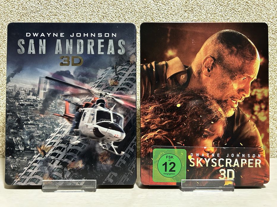 Steelbook Blu-ray DC Чудо-женщина/Человек из стали /Рэмпейдж