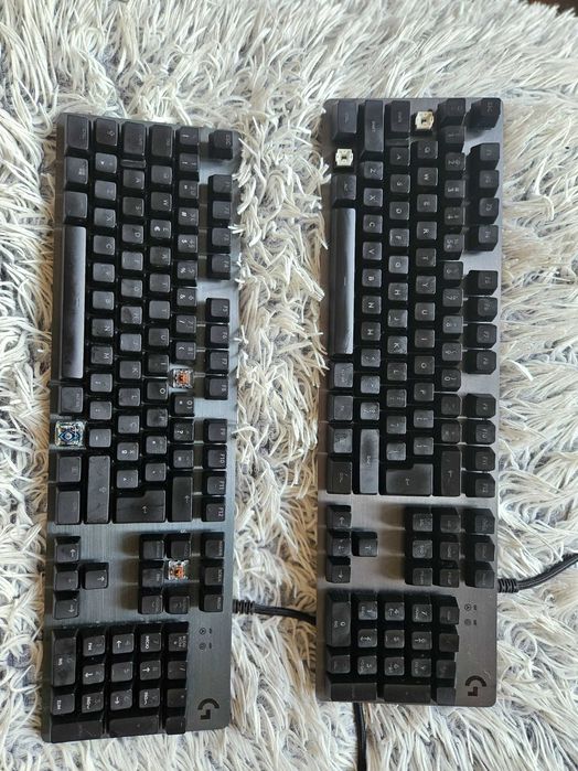 2 Teclados Mecânicos Logitech G513 + G512 Carbon RGB — Ler Descrição