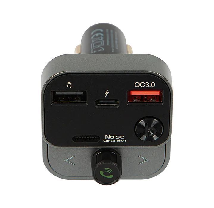 Transmiter FM z zestawem głośnomówiącym Bluetooth QC3.0 PD 30W 74-172#