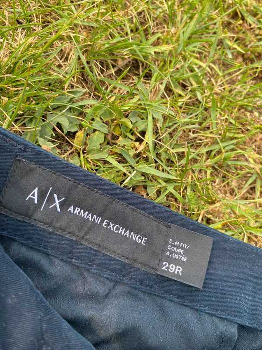 Spodnie męskie Chinosy Armani Exchange S M 29 navy granatowy