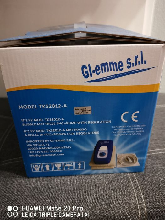 Materac przeciwodleżynowy z pompką GI-emme TKS2012-A