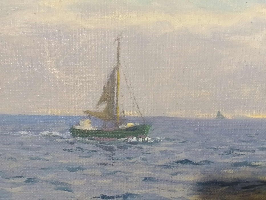 Stary obraz na płótnie Jens Sinding Christensen 1888 - 1980