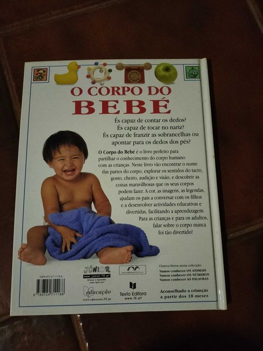 Livro  O corpo do bebé em ótimo estado.