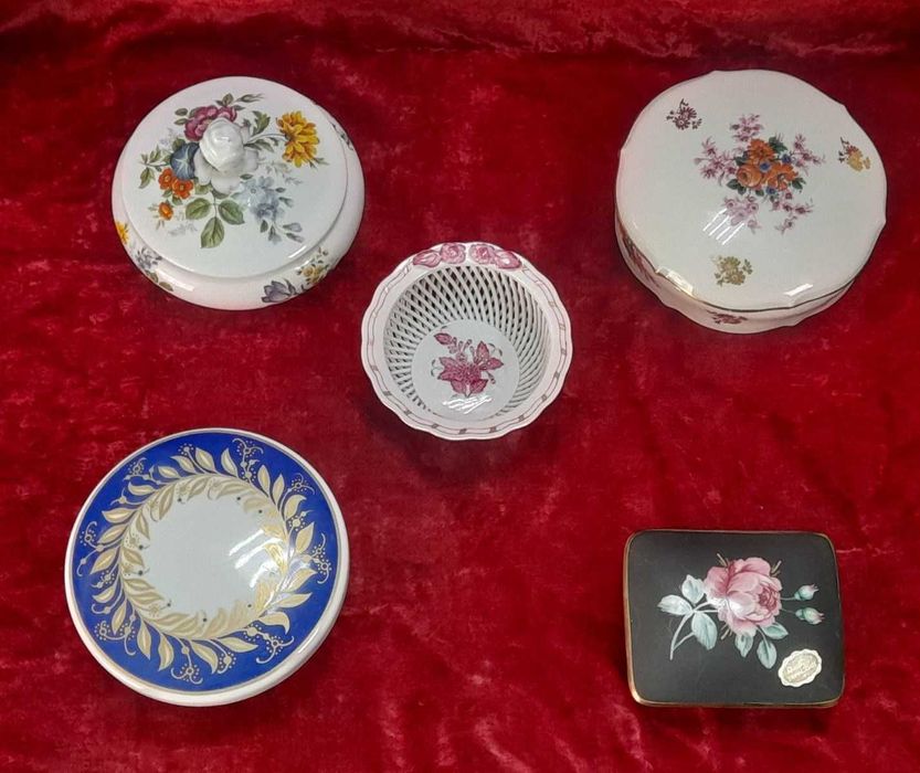 Шкатулка,вазочка Limoges,Herend,PWB