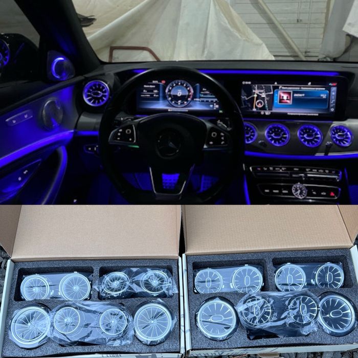 Дефлектори воздуховоди з підсвіткою mercedes e class w213 amg eqs