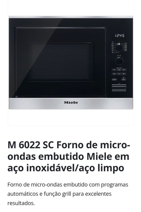 Microondas com grill -  Miele
