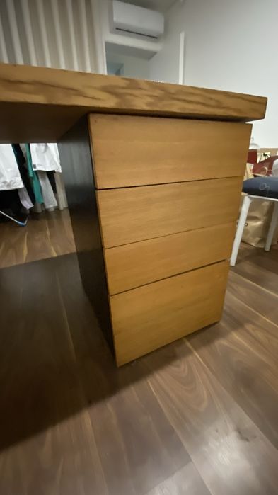 Secretária de escritorio grande + moveis de apoio