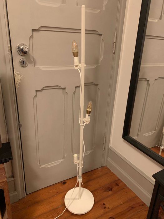 Base Candeeiro Ikea branco