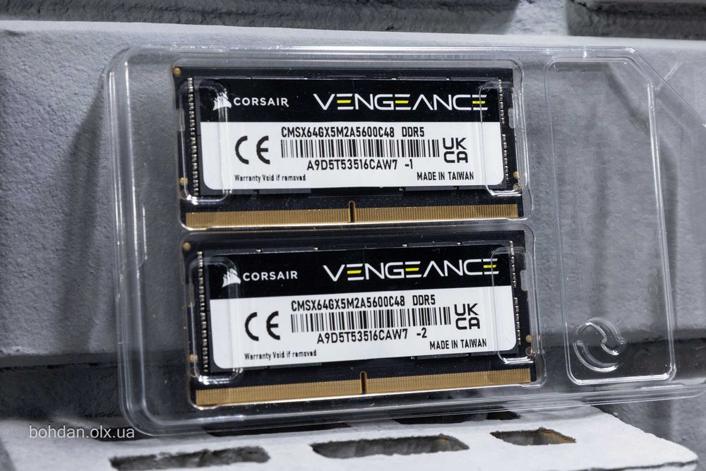 Corsair Vengeance 64GB (2x32GB) DDR5 SODIMM RAM 5600MHz CL48
