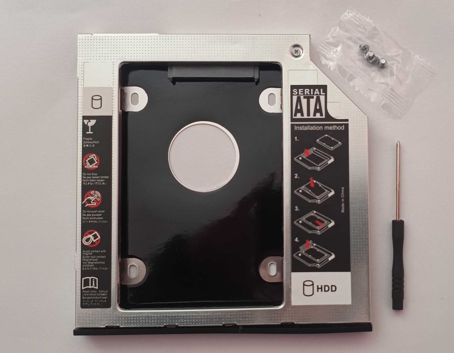 OptiBay 9.5mm карман HDD/SSD 2.5" в ноутбук замість DVD приводу SATA