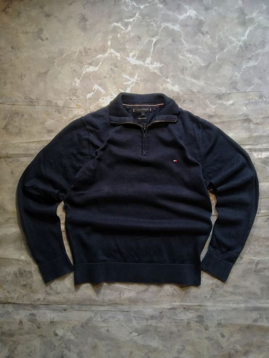 (M)  Томмі Хілфігер 3/1 зип | tommy hilfiger 3/1 zip Темно синий