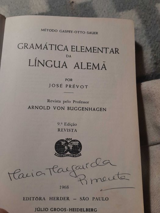 Gramática elementar da lingua alema