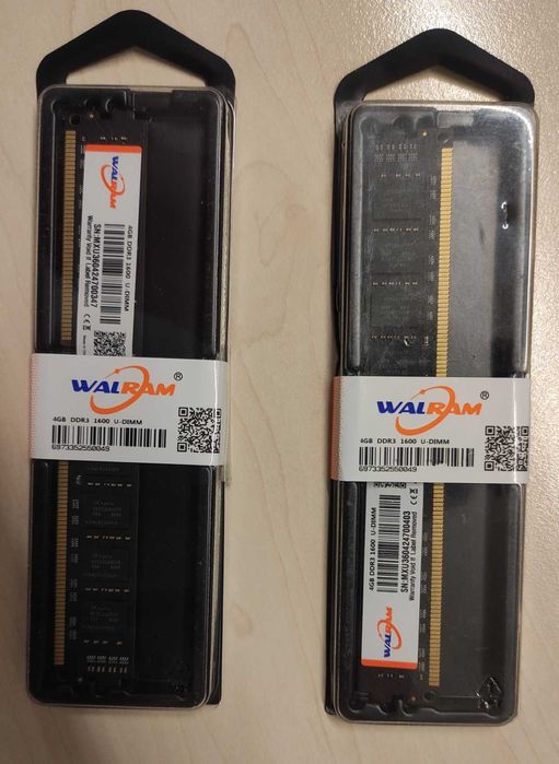 Оперативная память WALRAM DDR3 2x4GB 8ГБ 1600МГц U-DIMM