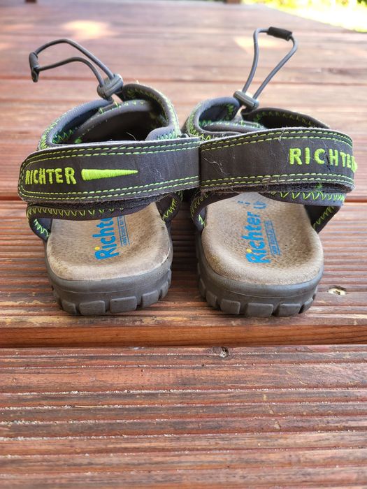 Turystyczne sandaly sportowe Richter 38 szaro-zielone