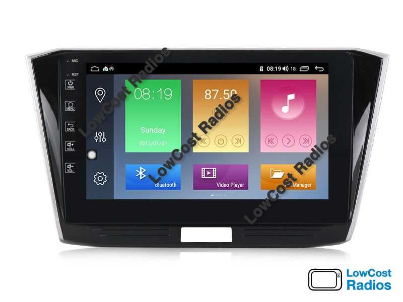 Auto Rádio GPS VW PASSAT B8 | 10' ANDROID 15 • Multimédia BT USB WIFI