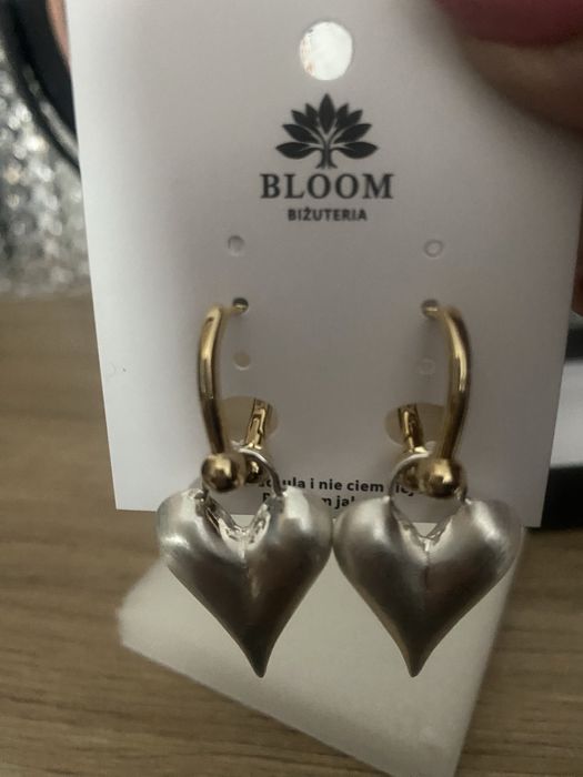Kolczyki z bloom biale perlowe