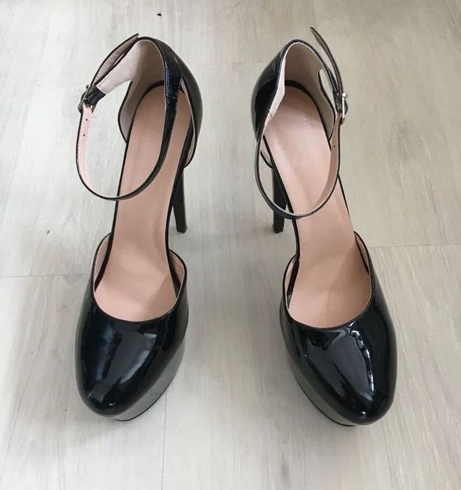 136/ ODRĘKI 44 Klasyczne Trans Crossdress szpilki czółenka męskie 17cm