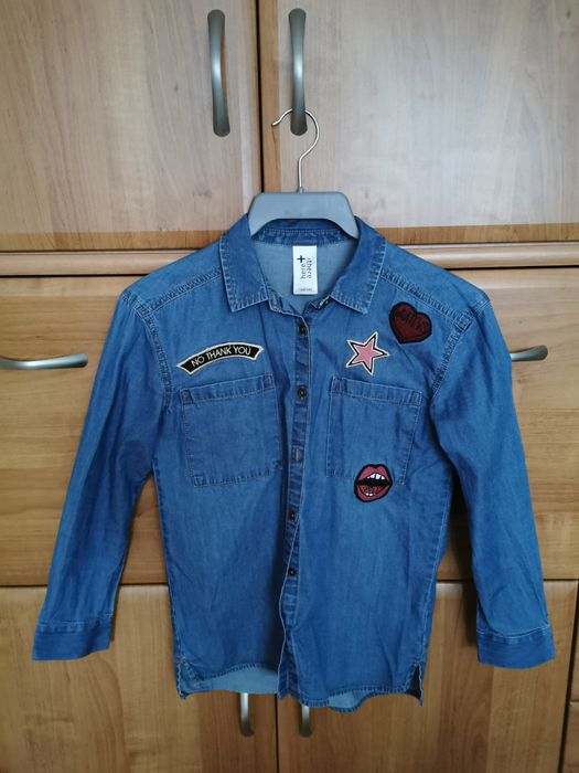 Koszula dziewczęca dżinsowa C&A r. 134