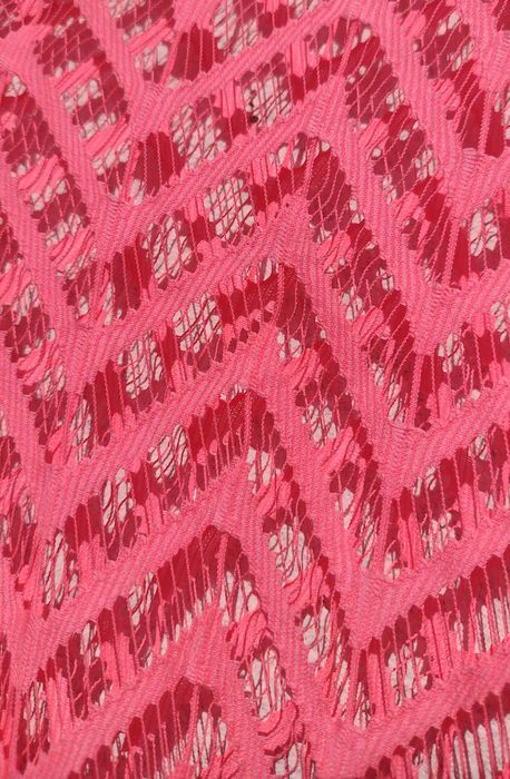 Новая яркая розовая летняя пляжная туника сетка с бахромой Essentiel