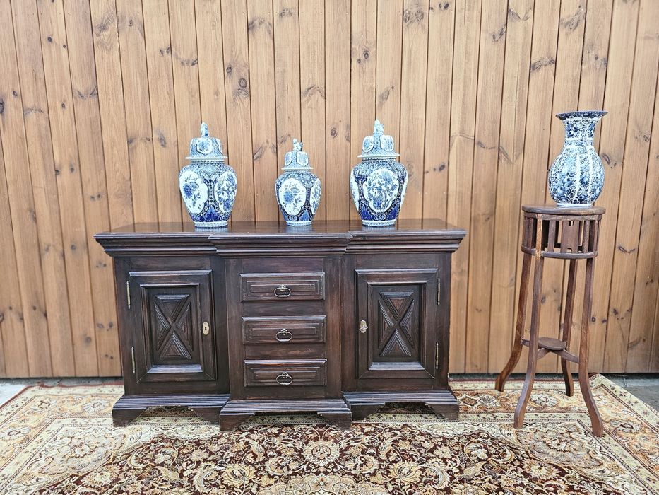 Komoda sosnowa ciemna 147 cm #1463 Stylowy Węgrów