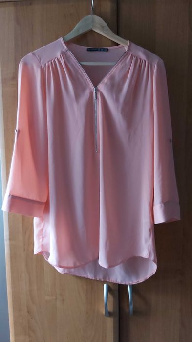 Łososiowa koszula na zamek / Atmosphere / roz.40