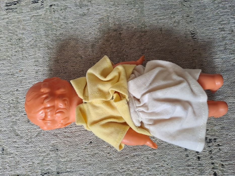 Stara gumowa lalka RETRO lata 70/80 - 28 cm.