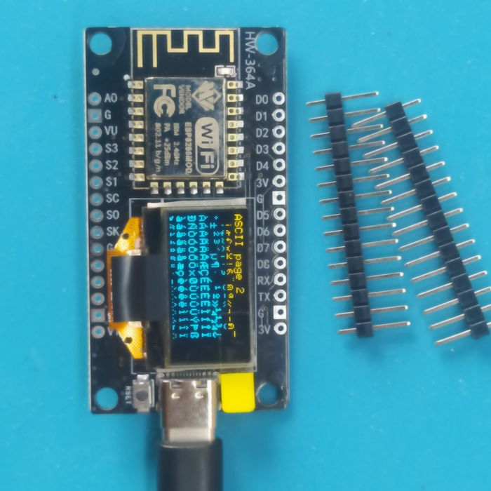 Мікроконтролер NodeMCU ESP8266 з OLED-дисплеєм