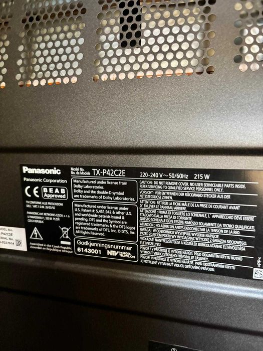 TV Panasonic tx p42c2e - 42 Polegadas até 100Hz + Movel TV Vazio 200 €