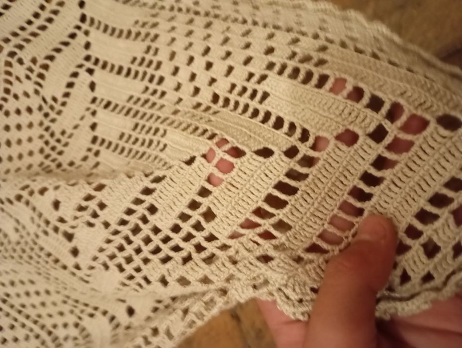 Toalha em renda feita á mão