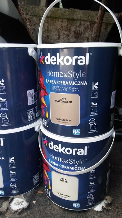 Farby decoral różne kolory zmywalne