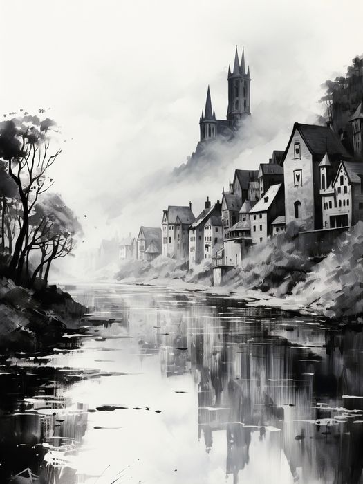 Plakat 30x40cm Mglisty Refleks