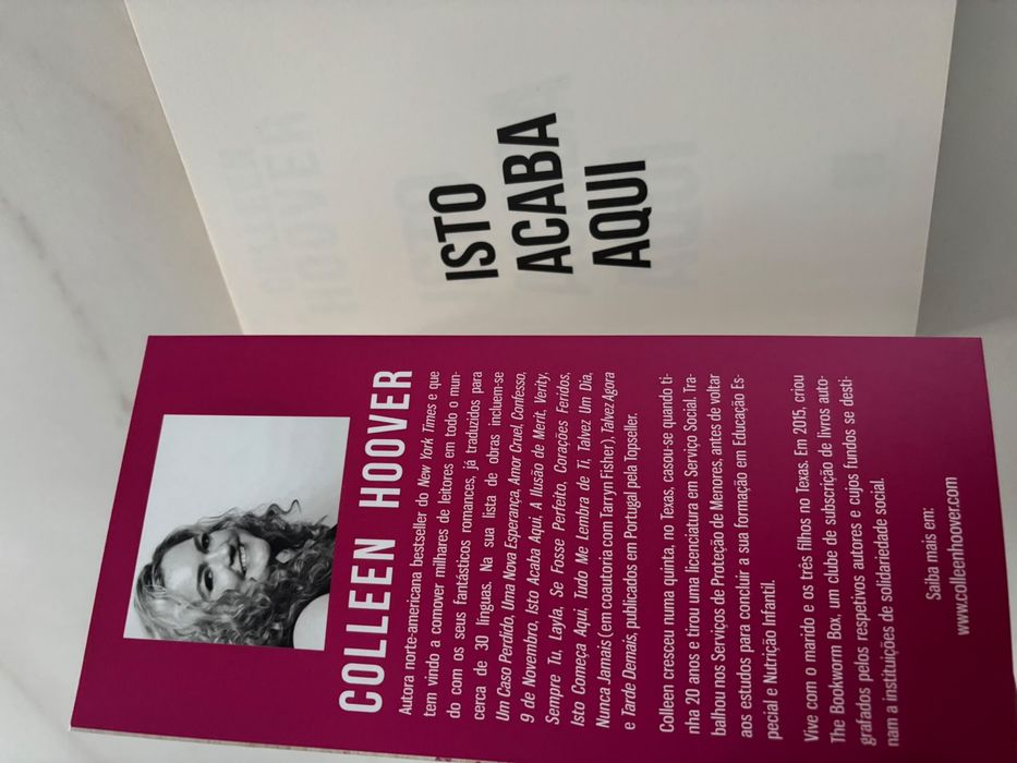 Colleen Hoover: “ Isto acaba aqui”