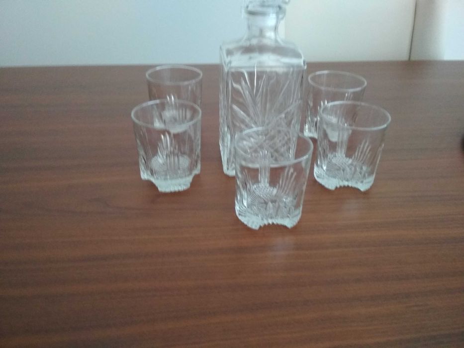 Copos de whisky + garrafa