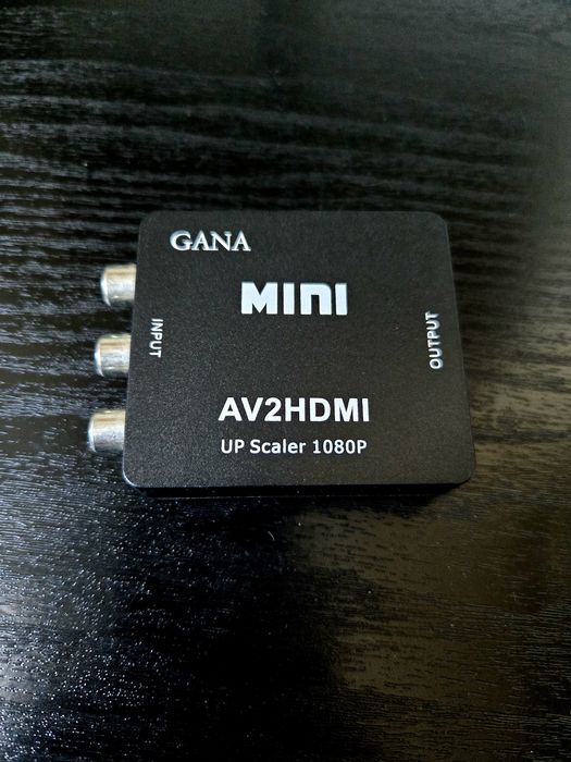 Конвертер GANA Mini AV to HDMI (RCA-HDMI) Up Scaler 1080P