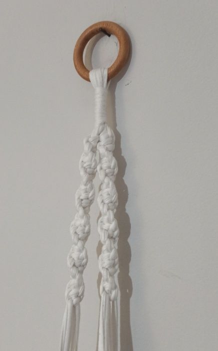 Suporte para vasos em Macramé